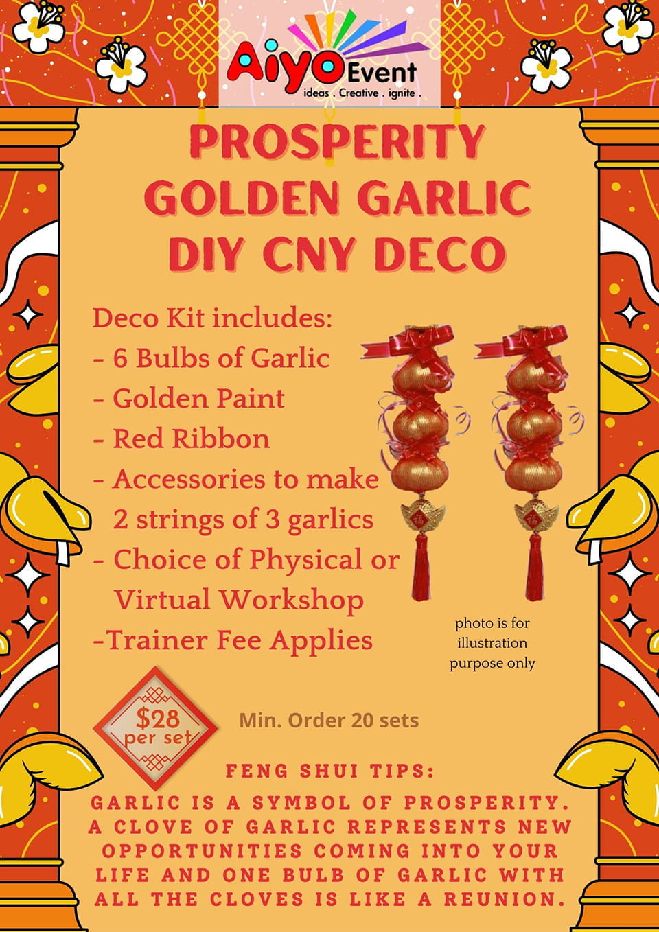 Golden Garlic CNY Deco