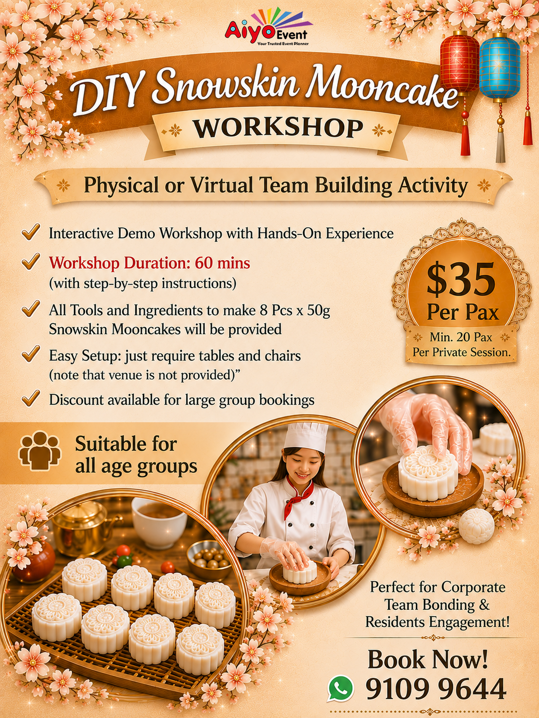DIY Snowskin Mooncake