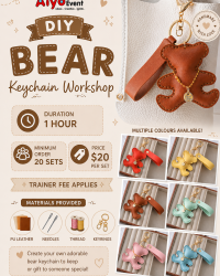 Leather Bear Keychain Workshop